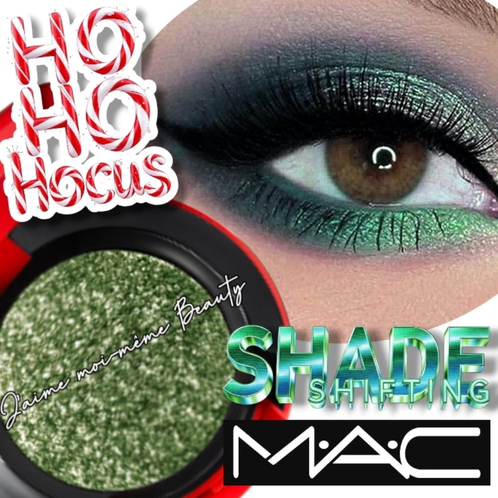 MAC Ho Ho Hocus Shade Shifting Metallic Green Gold Duo Chrome Eyeshadow
